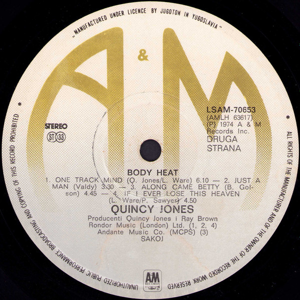 Quincy Jones - Body Heat (LP, Album)