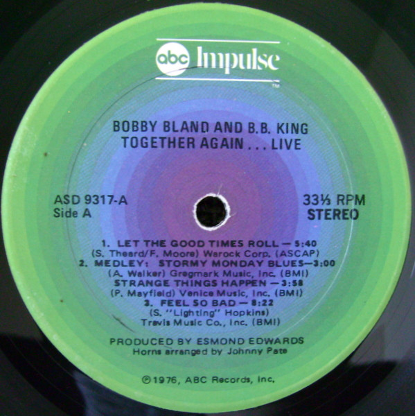 Bobby Bland & B.B. King - Together Again...Live (LP, Gat)