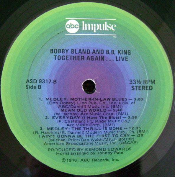 Bobby Bland & B.B. King - Together Again...Live (LP, Gat)