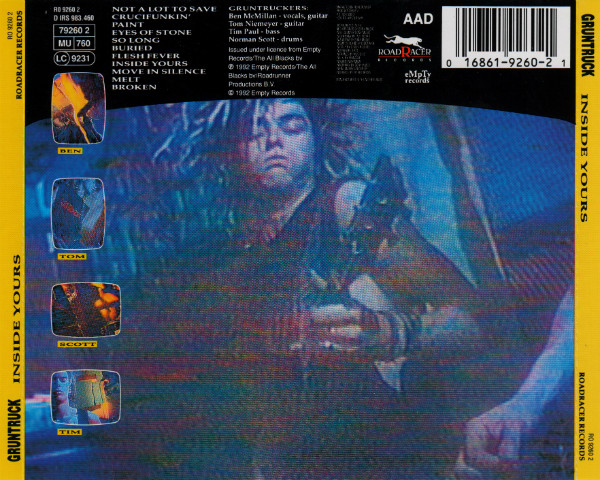 Gruntruck - Inside Yours (CD, Album, RE)