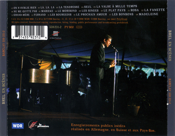 Brel* - En Scènes (CD, Album, Mixed)