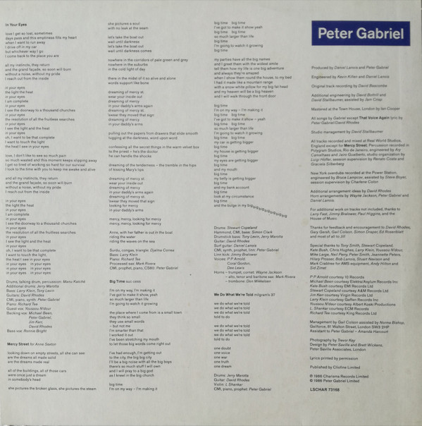 Peter Gabriel - So (LP, Album)