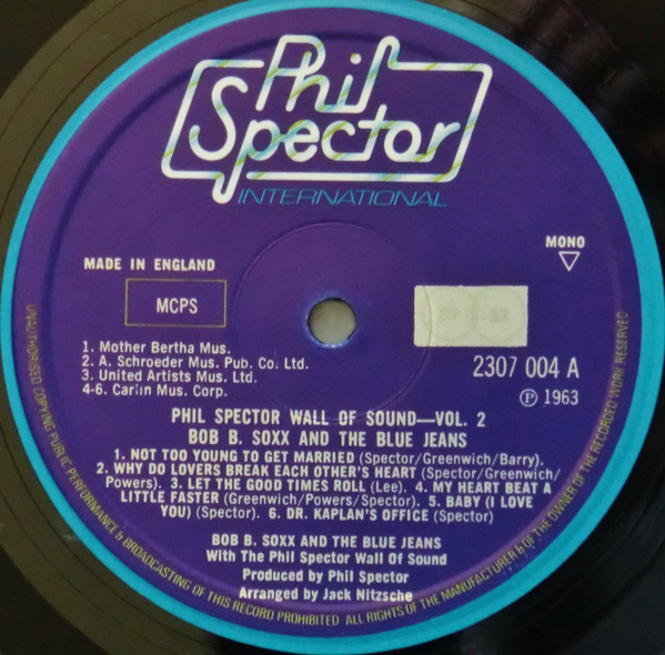 Bob B. Soxx And The Blue Jeans - Bob B. Soxx And The Blue Jeans (LP, Mono, RE)