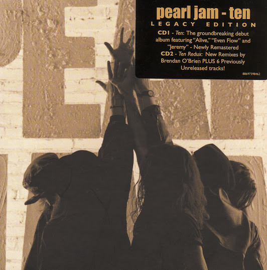 Pearl Jam - Ten (Dig + CD, Album, RE, RM + CD, Album, RM)