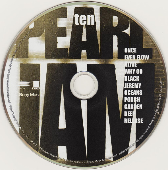 Pearl Jam - Ten (Dig + CD, Album, RE, RM + CD, Album, RM)