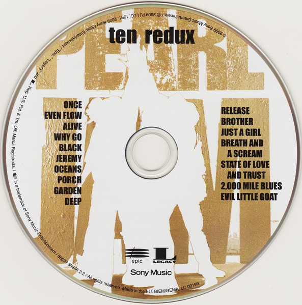Pearl Jam - Ten (Dig + CD, Album, RE, RM + CD, Album, RM)