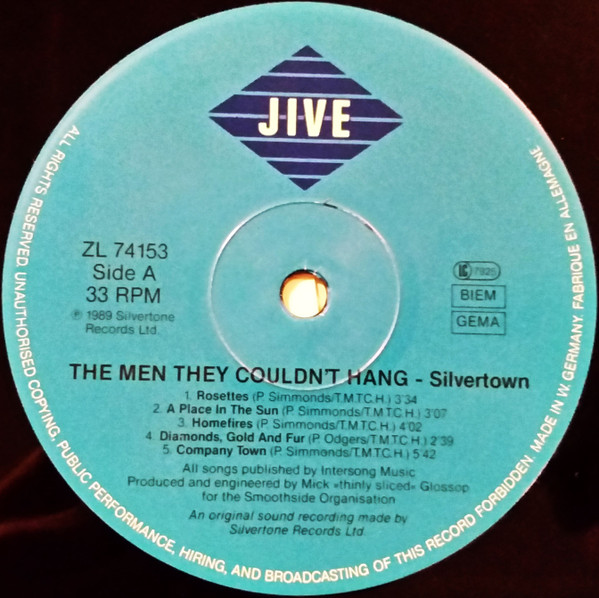 The Men They Couldn't Hang - Silver Town (LP, Album, Gat)