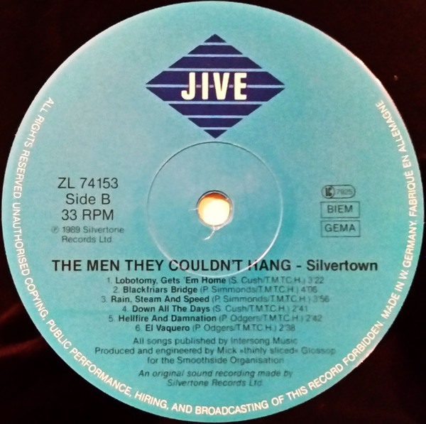 The Men They Couldn't Hang - Silver Town (LP, Album, Gat)