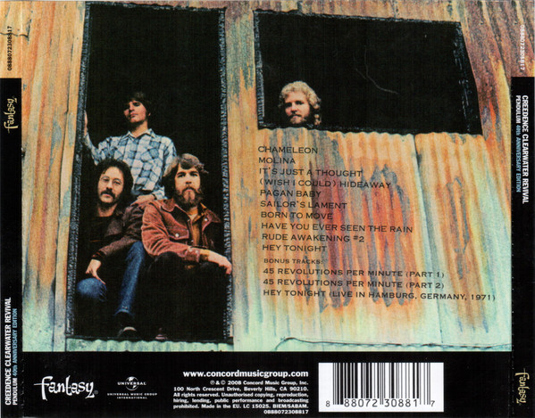 Creedence Clearwater Revival - Pendulum (CD, Album, RE, RM, EDC)