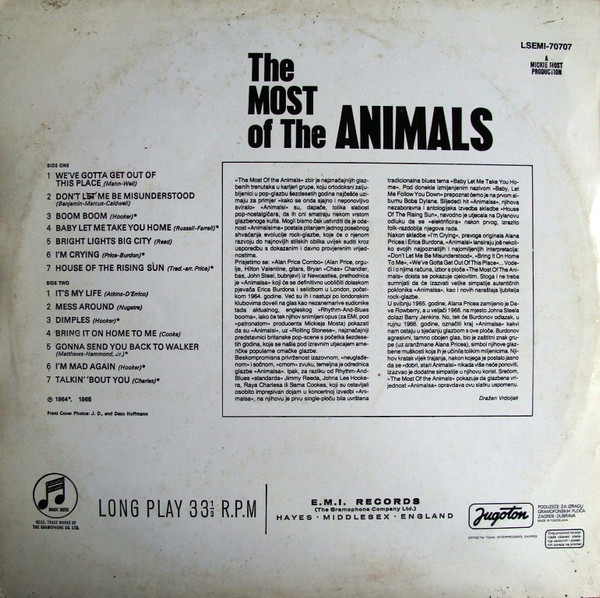The Animals - The Most Of The Animals (LP, Comp)