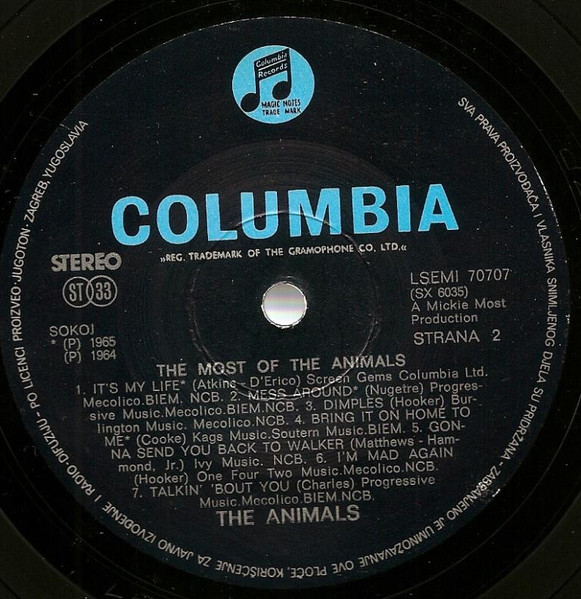 The Animals - The Most Of The Animals (LP, Comp)