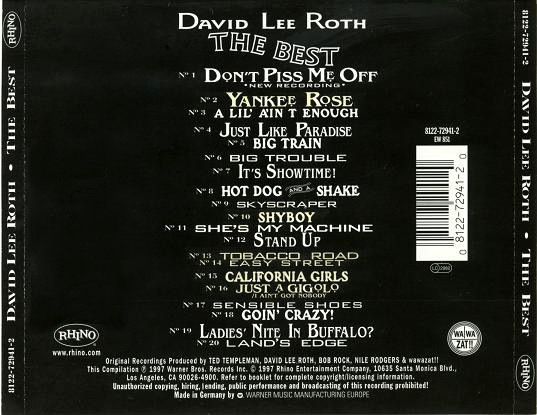 David Lee Roth - The Best (CD, Comp, RM)