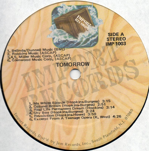 Tomorrow (2) Featuring Keith West - Tomorrow (LP, Album, RE)