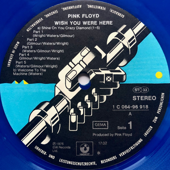Pink Floyd - Wish You Were Here (LP, Album, Ltd, RE, Blu)