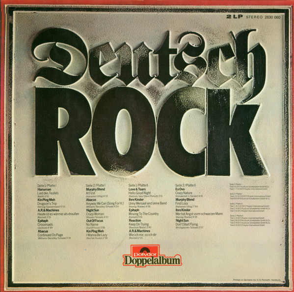 Various - Deutsch Rock (2xLP, Comp)
