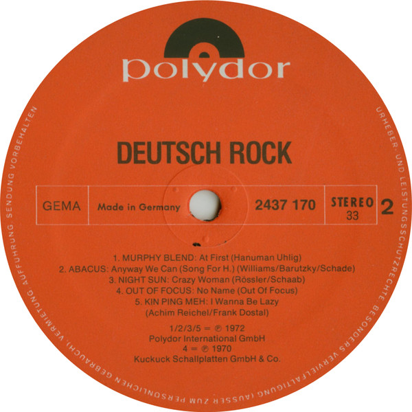 Various - Deutsch Rock (2xLP, Comp)