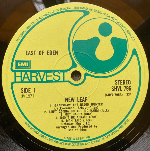 East Of Eden (2) - New Leaf (LP, Album)