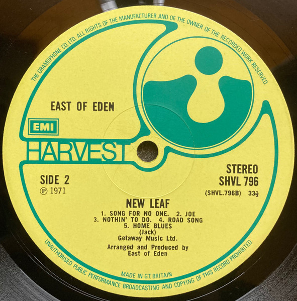 East Of Eden (2) - New Leaf (LP, Album)