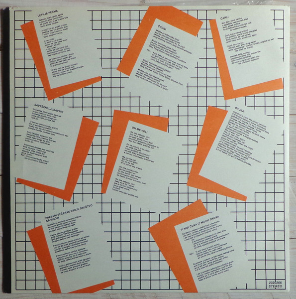 Bilja* - Prevari Večeras Svoje Društvo Sa Mnom (LP, Album, RP, Whi)