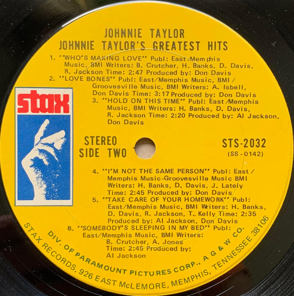 Johnnie Taylor - Johnnie Taylor's Greatest Hits (LP, Comp)
