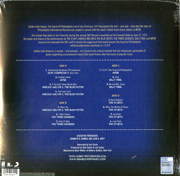 Various - Golden Gate Groove (The Sound Of Philadelphia Live in San Francisco 1973) (2xLP, Album, RSD, Ltd, RE)