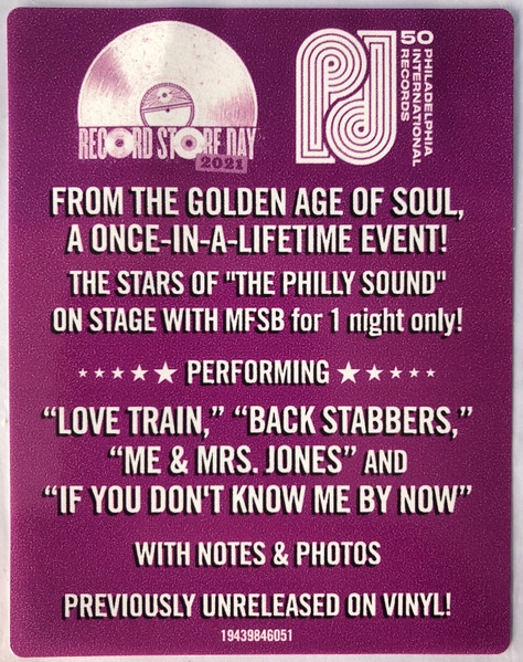 Various - Golden Gate Groove (The Sound Of Philadelphia Live in San Francisco 1973) (2xLP, Album, RSD, Ltd, RE)