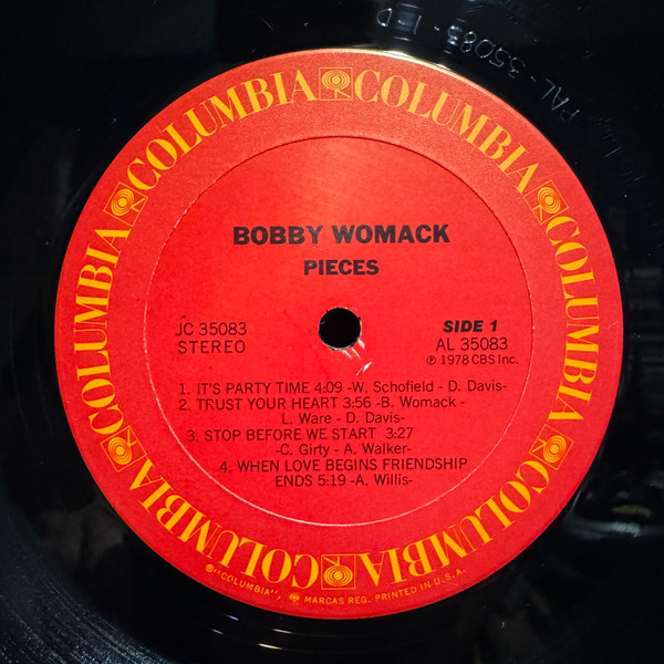 Bobby Womack - Pieces (LP, Album, Ter)