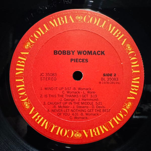 Bobby Womack - Pieces (LP, Album, Ter)