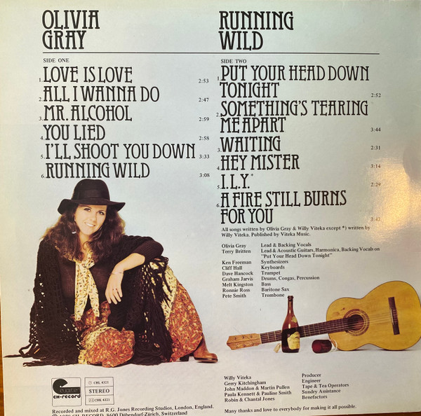 Olivia Gray - Running Wild (LP, Album)