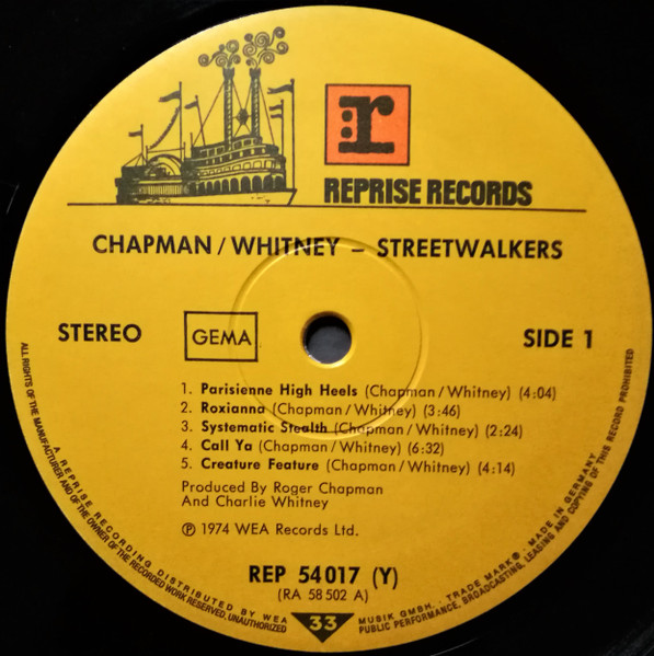 Chapman-Whitney - Streetwalkers (LP, Album)