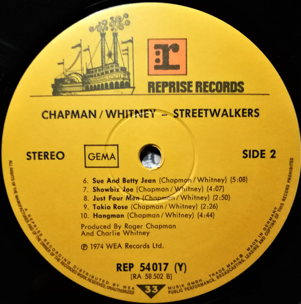 Chapman-Whitney - Streetwalkers (LP, Album)
