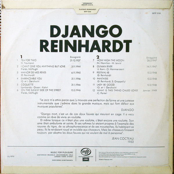 Django Reinhardt - Django Reinhardt (LP, Comp)