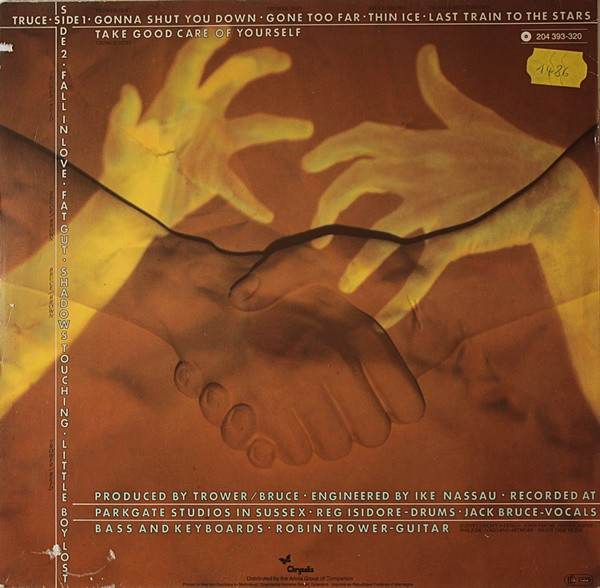Robin Trower / Jack Bruce - Truce (LP, Album)