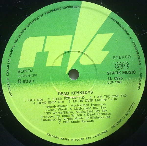 Dead Kennedys - Plastic Surgery Disasters (LP, Album)