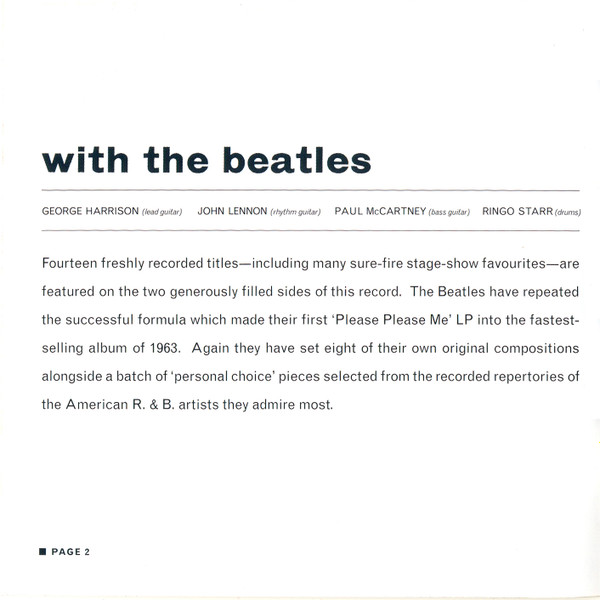 The Beatles - With The Beatles (CD, Album, Enh, RE, RM, Opt)