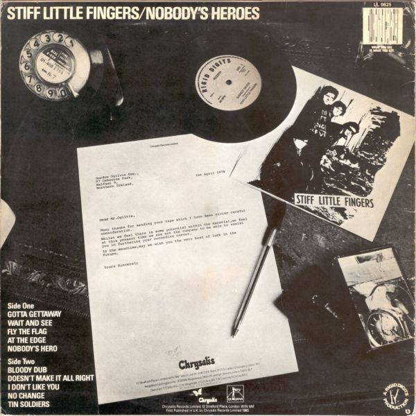 Stiff Little Fingers - Nobody's Heroes (LP, Album)