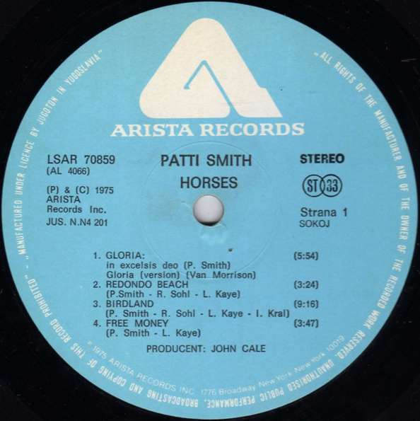 Patti Smith - Horses (LP, Album, RE)