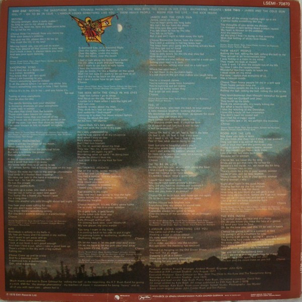 Kate Bush - The Kick Inside (LP, Album)