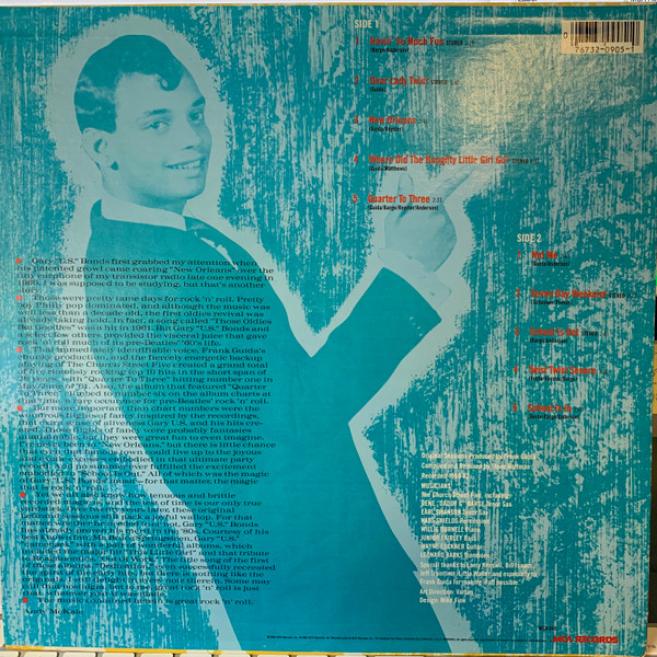 Gary U.S. Bonds - The Best Of Gary U.S. Bonds (From The Original Session Tapes) (LP, Comp, Glo)