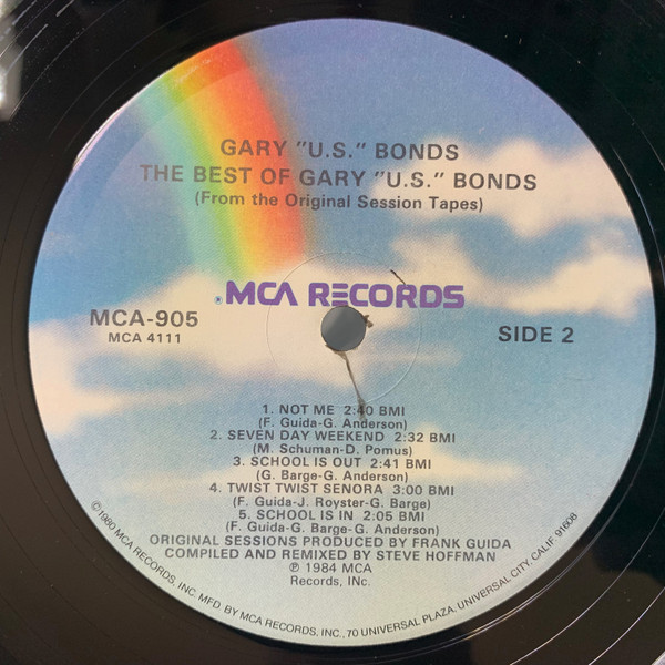 Gary U.S. Bonds - The Best Of Gary U.S. Bonds (From The Original Session Tapes) (LP, Comp, Glo)