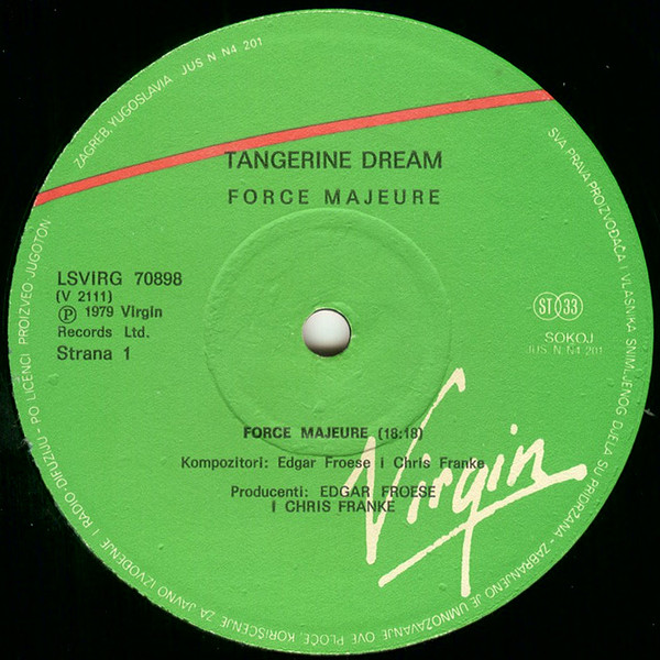Tangerine Dream - Force Majeure (LP, Album)