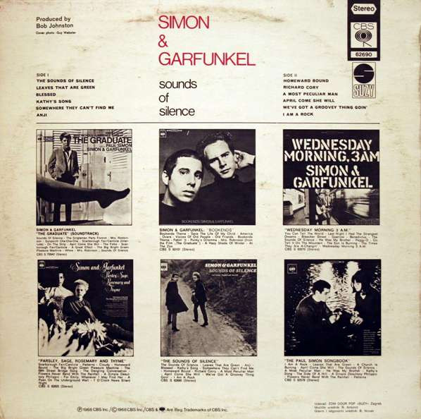 Simon & Garfunkel - Sounds Of Silence (LP, Album, RE)