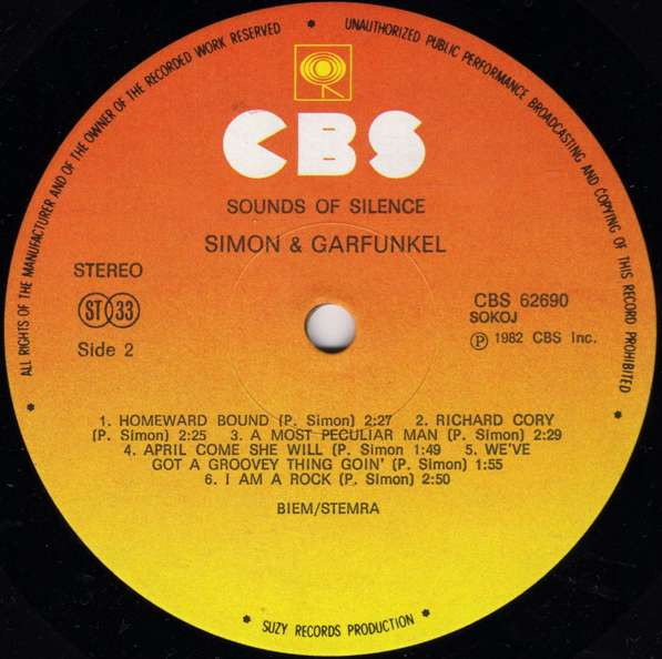 Simon & Garfunkel - Sounds Of Silence (LP, Album, RE)