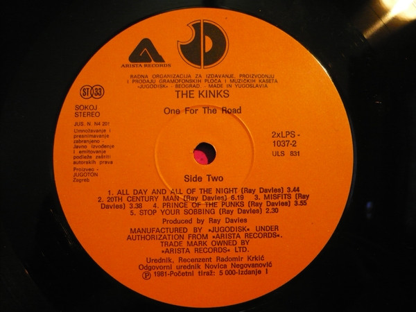 The Kinks - One For The Road (2xLP, Album)