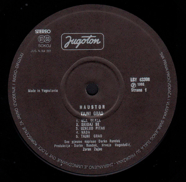 Haustor - Tajni Grad (LP, Album)