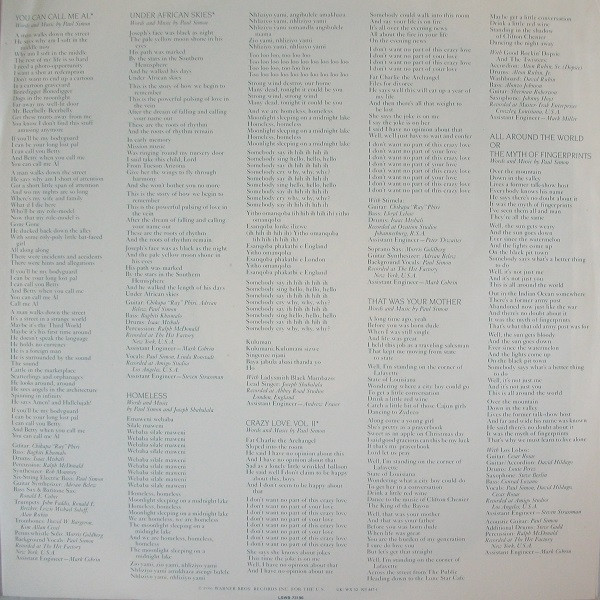 Paul Simon - Graceland (LP, Album)