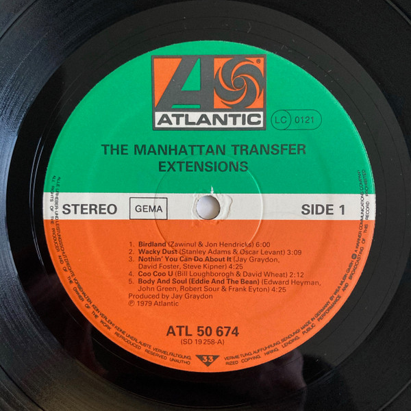 The Manhattan Transfer - Extensions (LP, Album)
