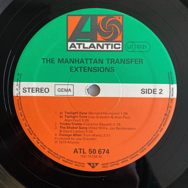 The Manhattan Transfer - Extensions (LP, Album)