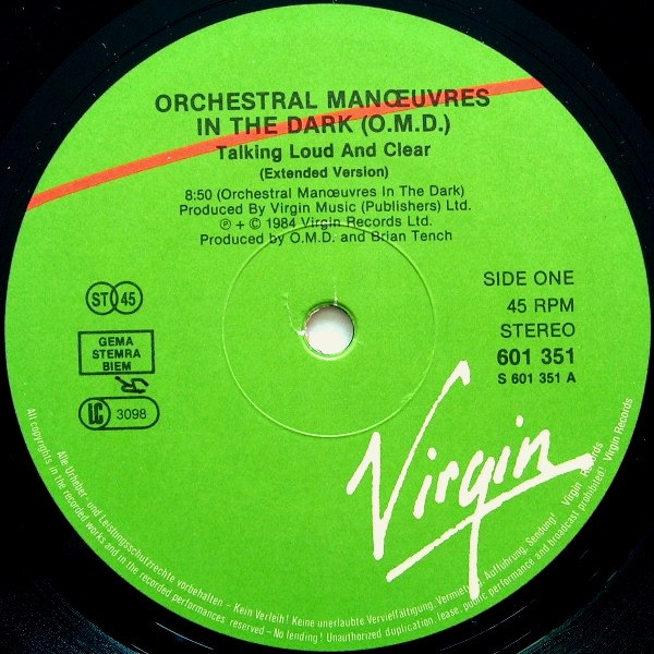 Orchestral Manoeuvres In The Dark - Talking Loud And Clear (Extended Version) (12