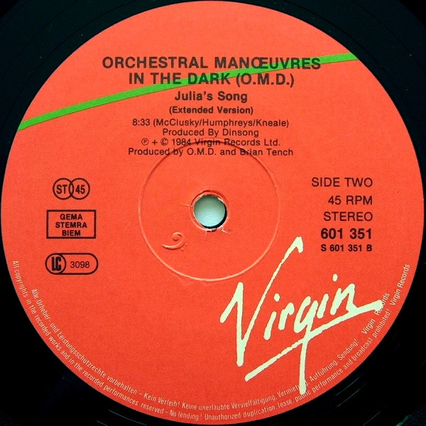 Orchestral Manoeuvres In The Dark - Talking Loud And Clear (Extended Version) (12